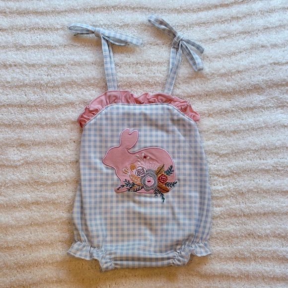 Abby & Evie Other - Blue Easter Bunny Bubble for Baby Girl